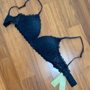 Intimissimi Tiziana Lace Triangle Bra Navy Blue 34B
